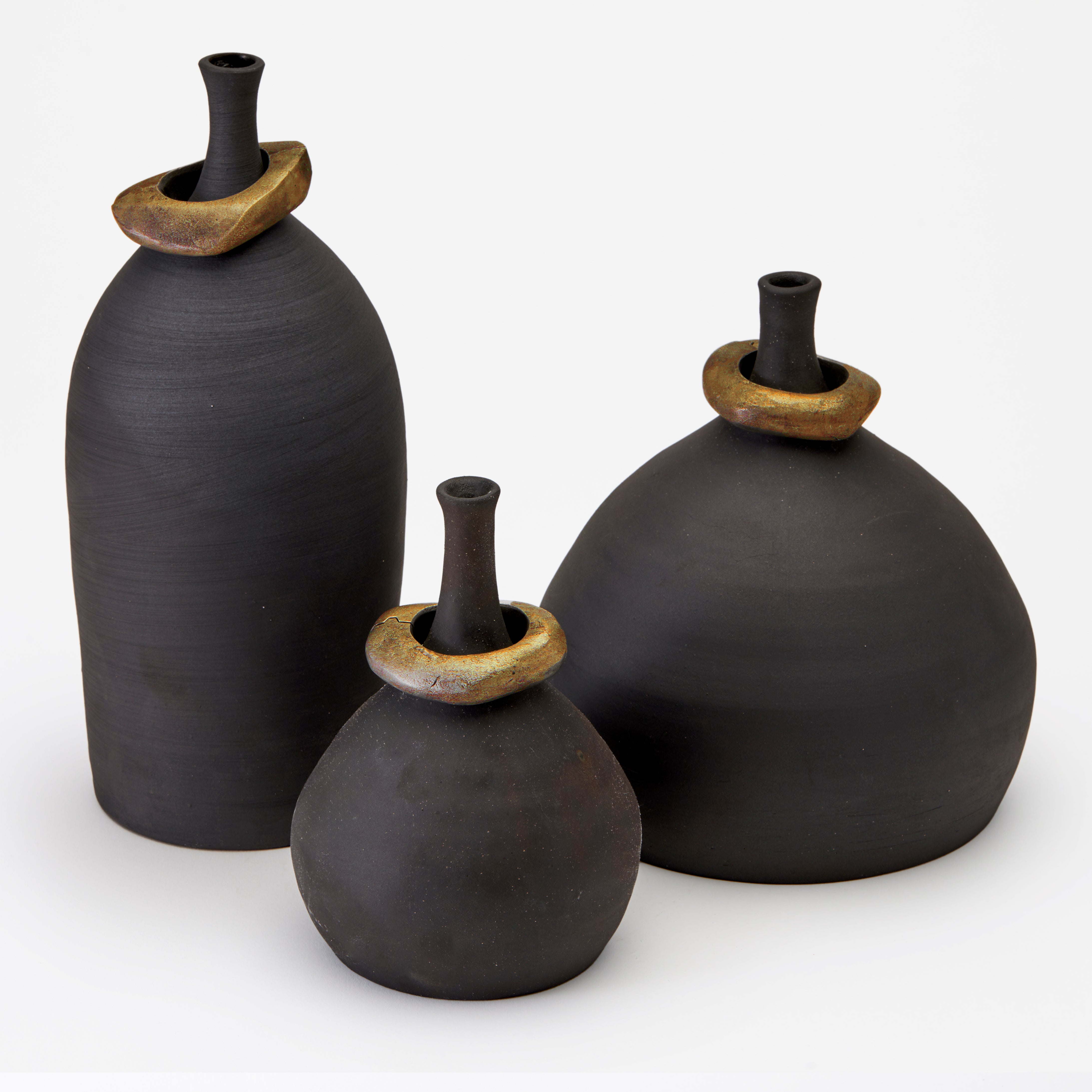 Mona Vessels with Metal Rings